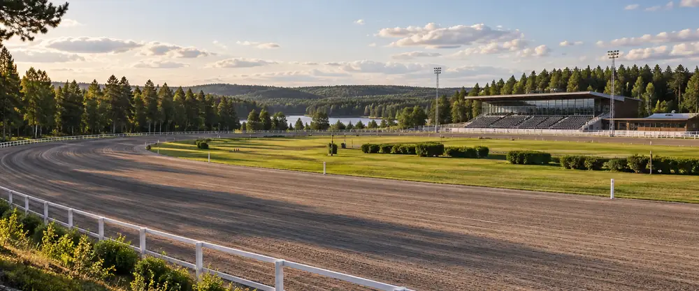 GS75 gratisprogram: travhästar med nummerskyltar i ett lopp